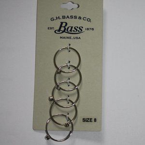 G.H. Bass Set of 5 rings, sz 8